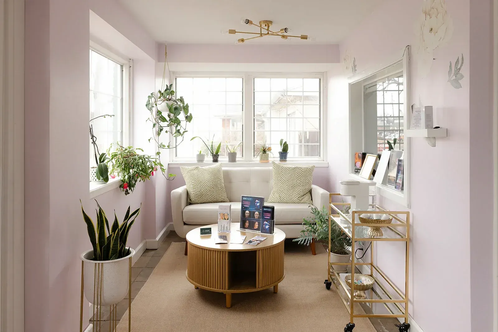 Mint Aesthetics & Skin clinic interior in Indianapolis, Indiana